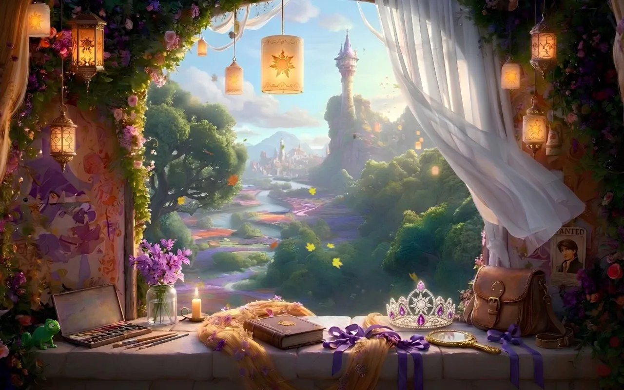 Rapunzel's Kingdom live wallpaper preview
