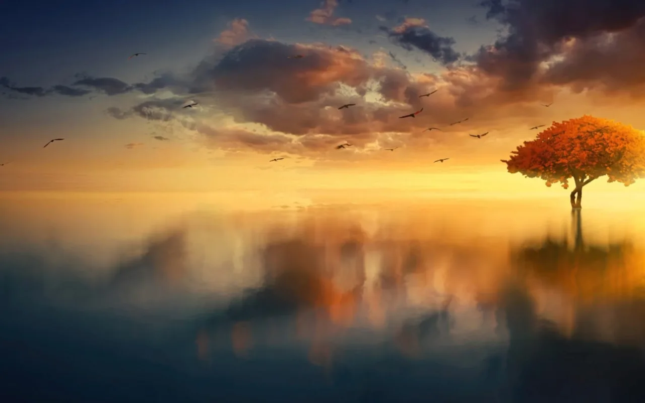 Autumnal Oceanscape live wallpaper preview