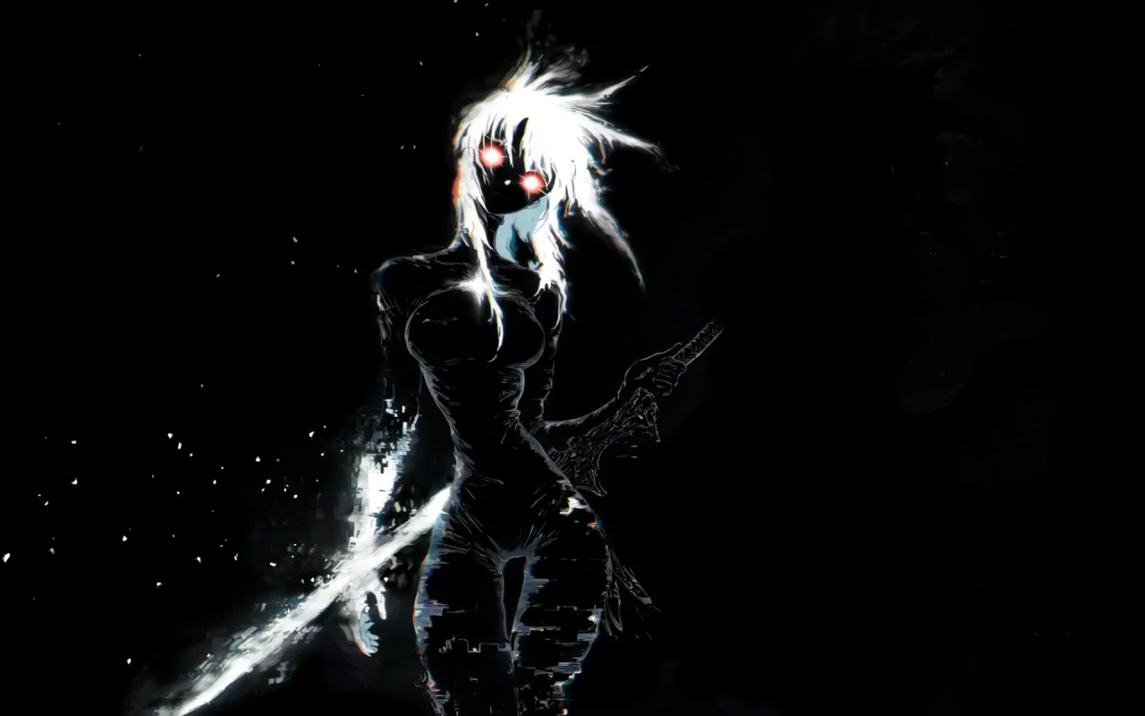 Glitch Girl live wallpaper preview
