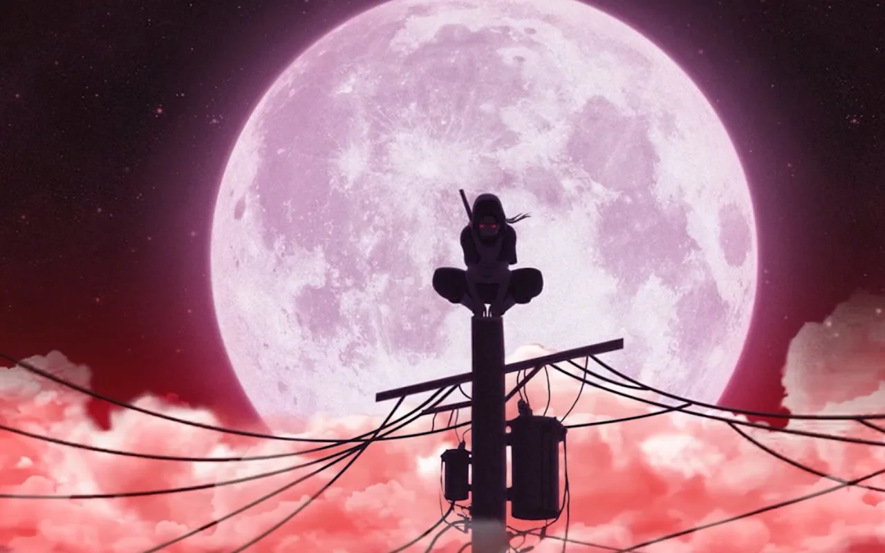 Itachi Red Moon live wallpaper preview