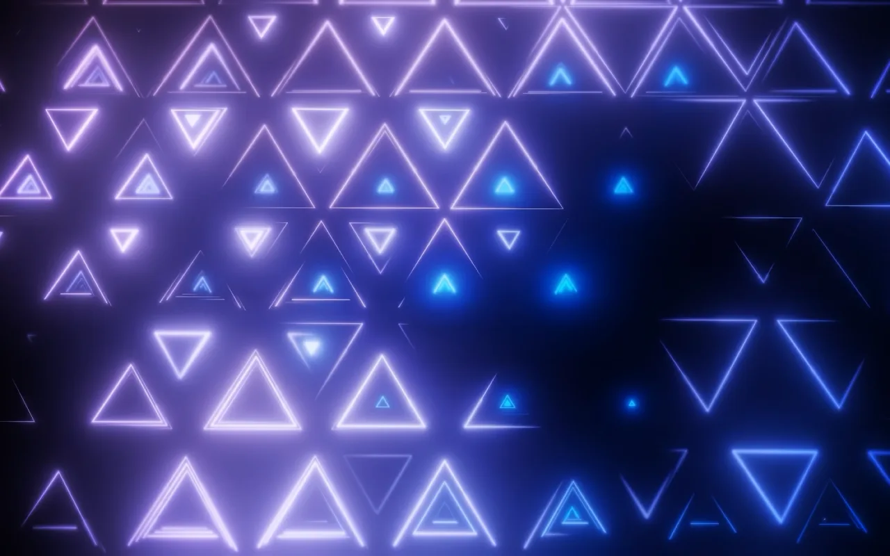 Neon Polygons live wallpaper preview