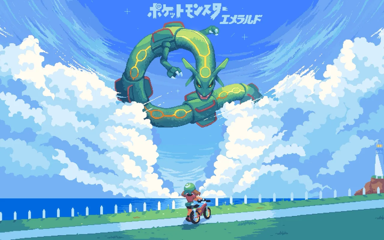 Rayquaza Pokemon Emerald live wallpaper preview