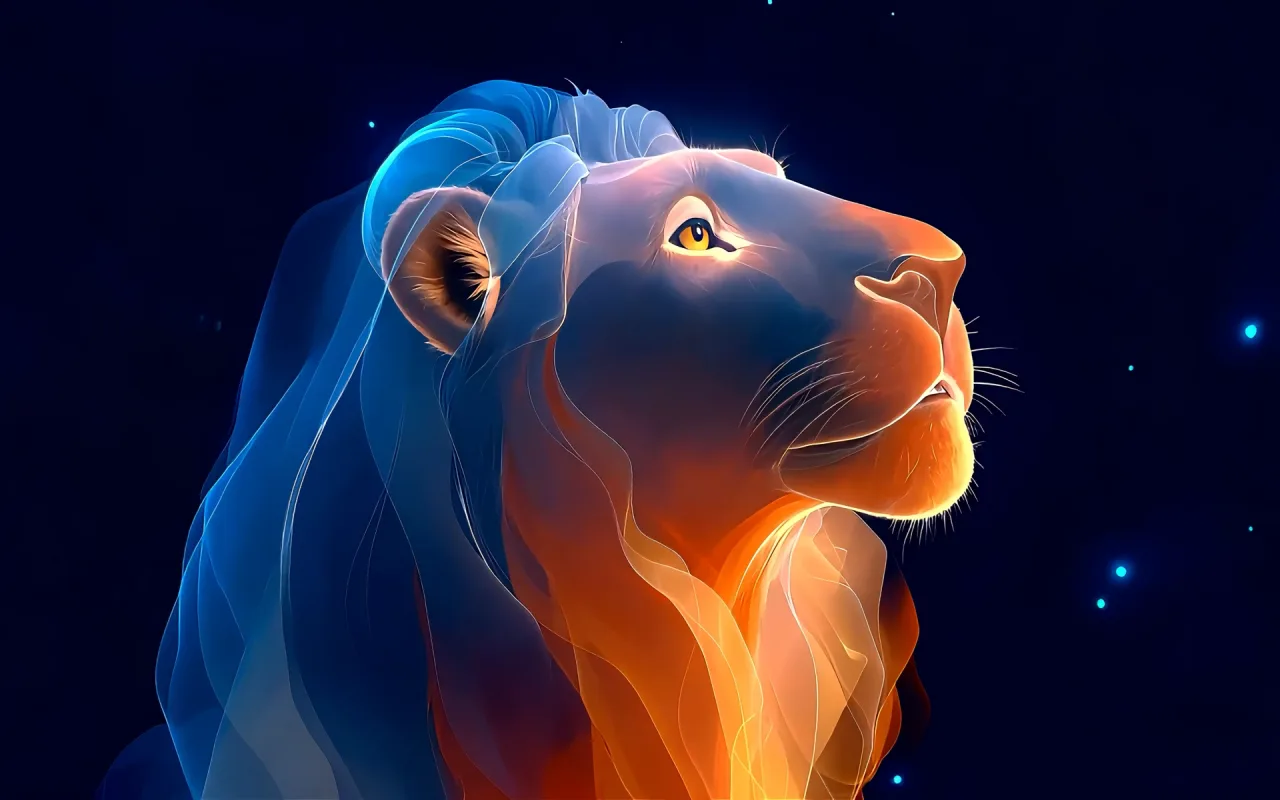 Neon Lion live wallpaper preview