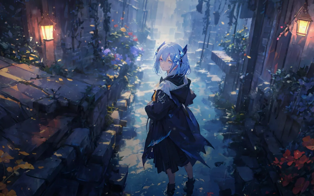 Firefly rain live wallpaper preview